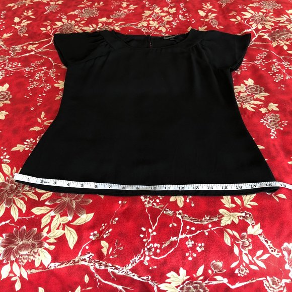 Superb Flutter Sleeve Chiffon-Like Blouse XS from Express - Picture 11 of 16